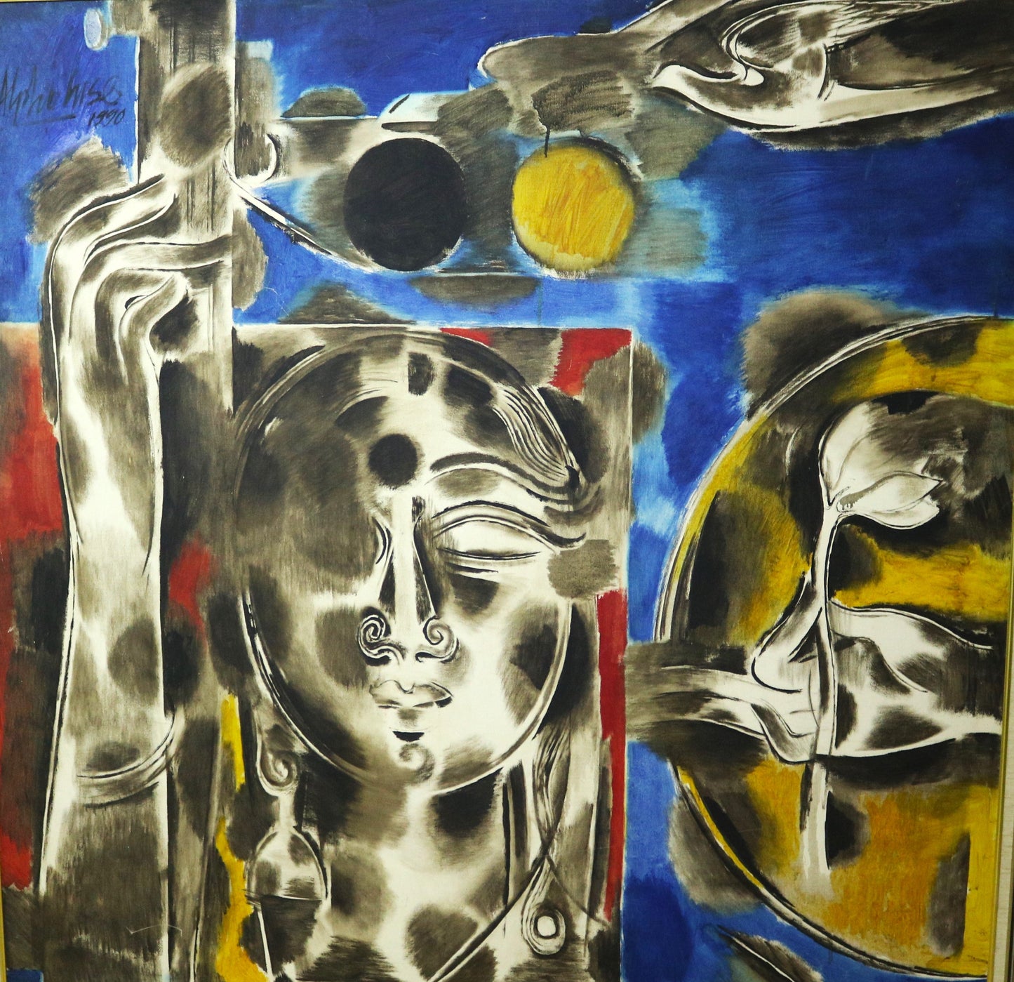 Sita Player : Alphonso Doss b1939-2021 oil on canvass 1989