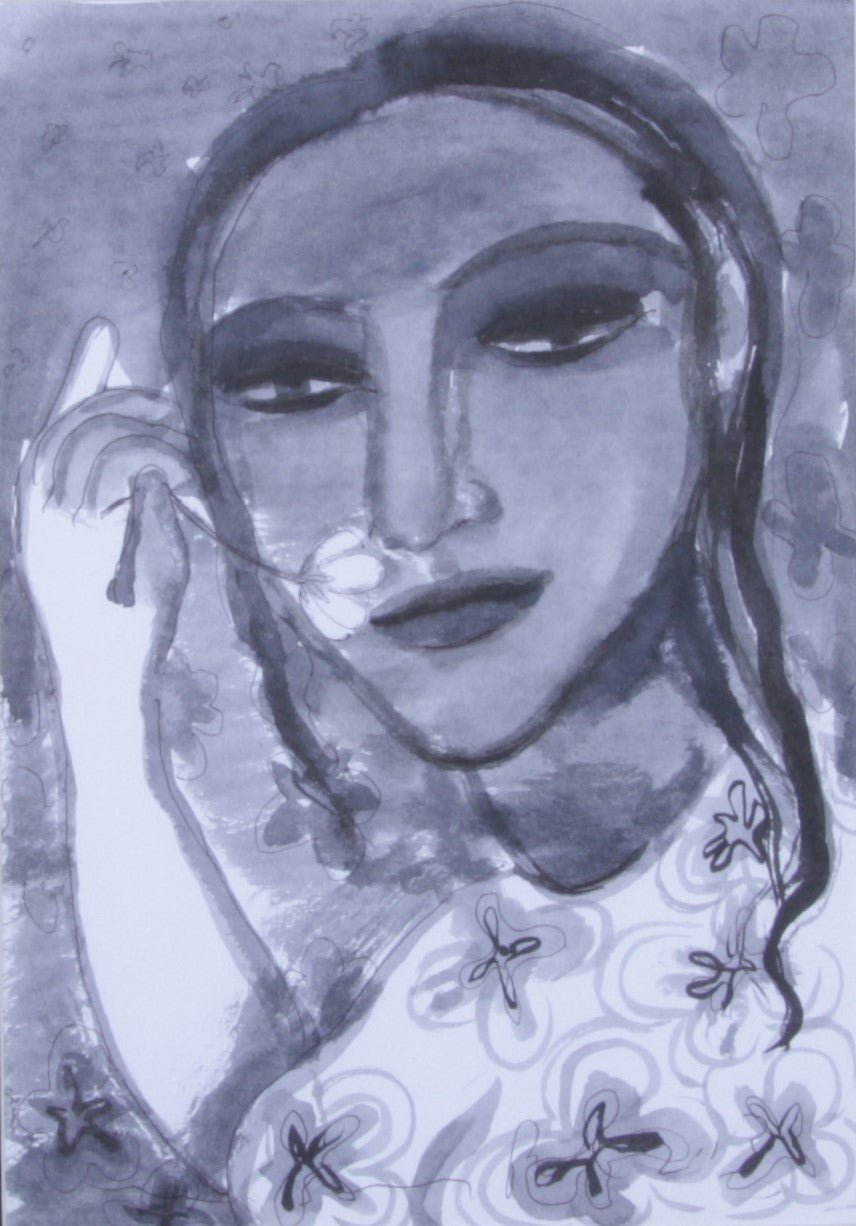 Gogi Saroj Pal - Watercolour on paper Year 2004