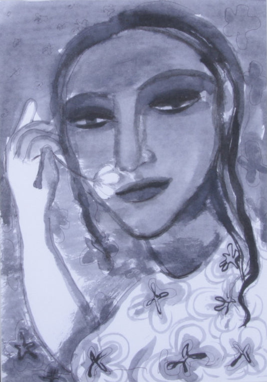 Gogi Saroj Pal - Watercolour on paper Year 2004