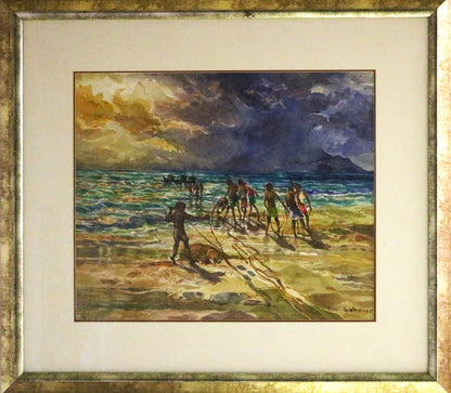 Khalil Ibrahim 1997 Water colour East Coast series