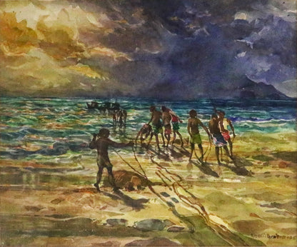 Khalil Ibrahim 1997 Water colour East Coast series