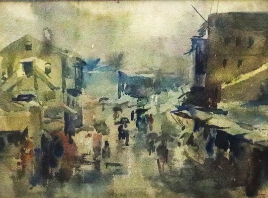 Street Scene Khander Roa 9.5x13