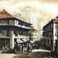 Ting Singapore Street Scene  14.5x22