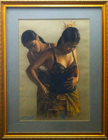 Balinese woman : W Hardja Indonesian artist .