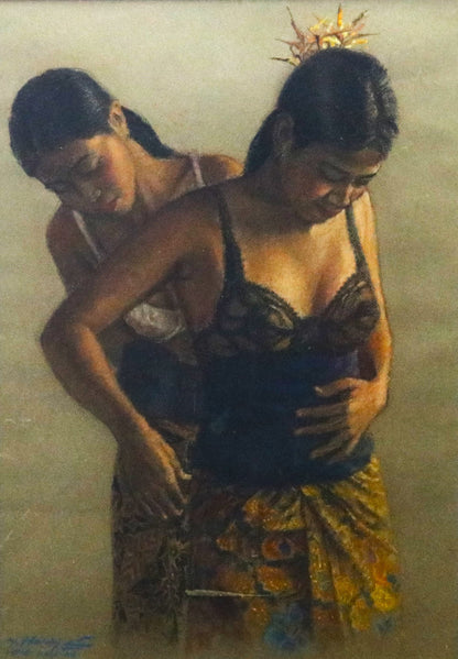 Balinese woman : W Hardja Indonesian artist .