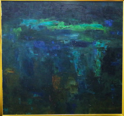 KM Adimoolam b 1938-2008 oil on canvass  Relex 1991 36 x 32 inches PRICE ON REQUEST