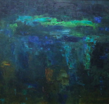 KM Adimoolam b 1938-2008 oil on canvass  Relex 1991 36 x 32 inches PRICE ON REQUEST